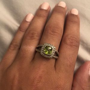 David Yurman Peridot Petite Albion Ring